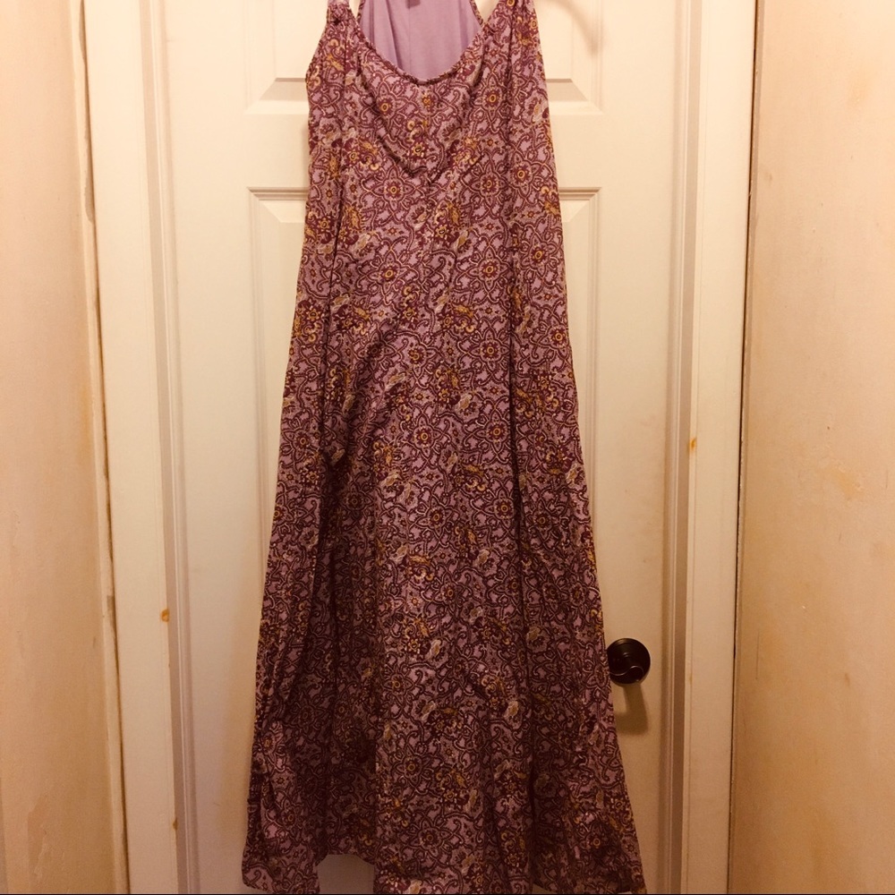 Garnet Hill Cotton Gauze Long Cover-Up Dress M